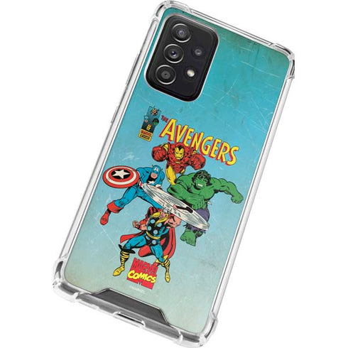 Marvel Classic Comics The Avengers Galaxy A72 5G Clear Case